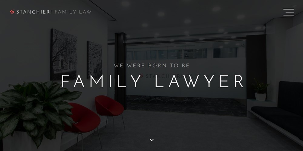 26 Best Law Firm Website Design Examples + Free Templates Stanchieri Family Law site