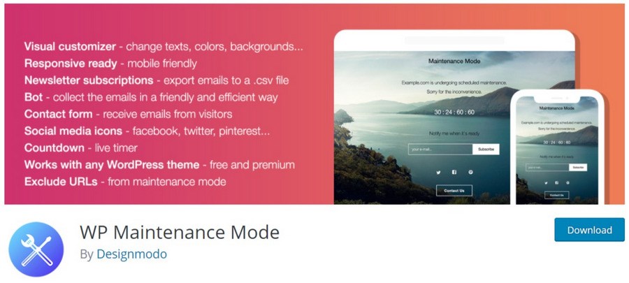 Scarcity Sells – 20 Best WordPress Countdown Timer Plugins To Boost Sales WP Maintenance Mode WordPress plugin