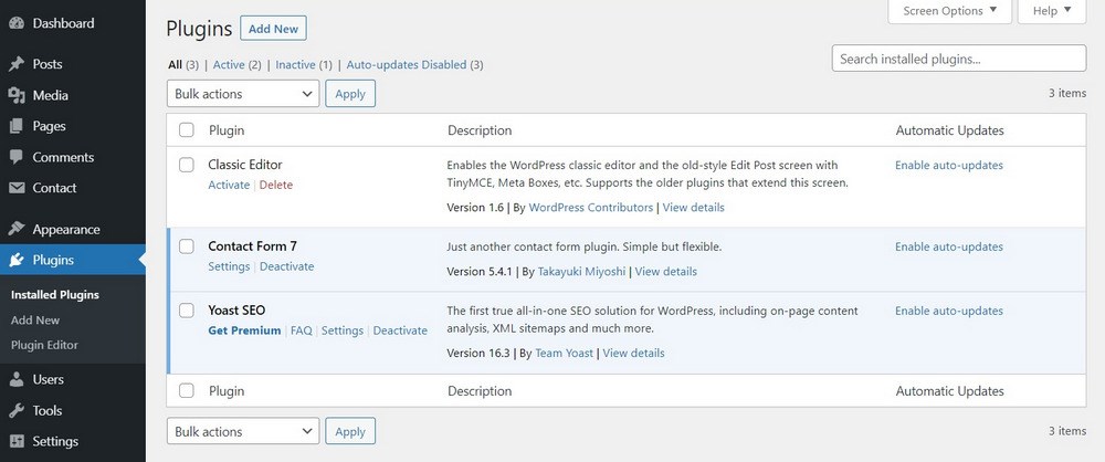 How To Fix WordPress Max Execution Time Errors WordPress plugins screen