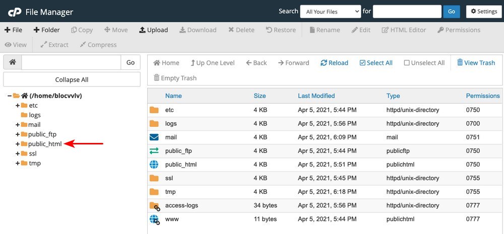 3 Quick and Easy Ways To Upload an HTML File to WordPress cpanel file manager