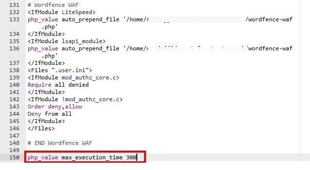 How To Fix WordPress Max Execution Time Errors edit htaccess file