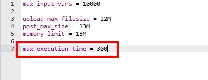 How To Fix WordPress Max Execution Time Errors edit php.ini file