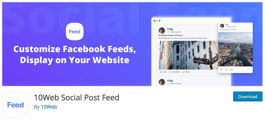 How To Embed Facebook Timelines in WordPress (With and Without Plugin) 10web social post feed plugin for WordPress