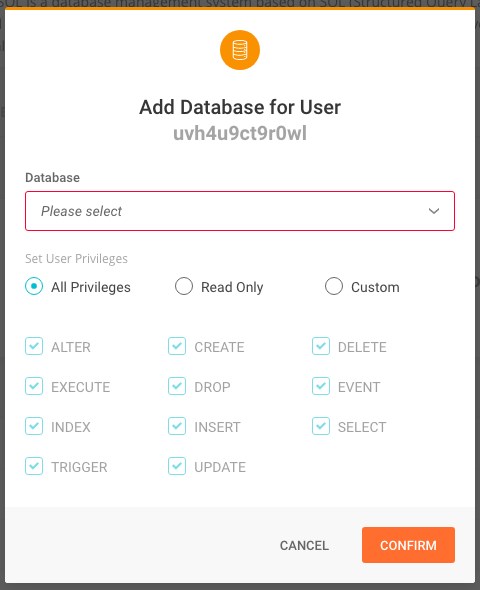 Error Establishing a Database Connection? 7 Ways To Fix It Fast! Add database for user