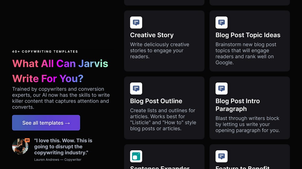 Jasper Review - Can Software Write Better Than You? Create content with conversion AI