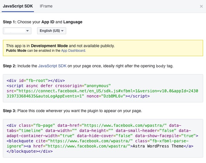 How To Embed Facebook Timelines in WordPress (With and Without Plugin) Facebook page generated code