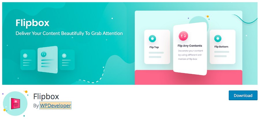 3 Easy Ways To Create a WordPress Flipbox + 3 Plugins To Help Flipbox by WPDeveloper plugin