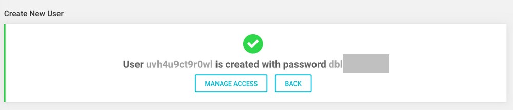 Error Establishing a Database Connection? 7 Ways To Fix It Fast! New user created message