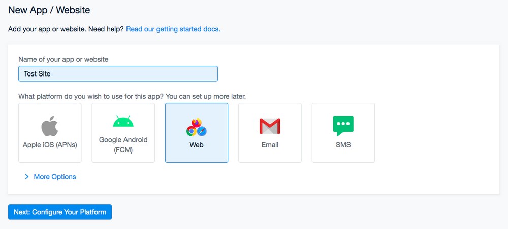 Web Push Notifications: What Are They and How Do You Use Them? + 11 Tools To Use OneSignal setup 2