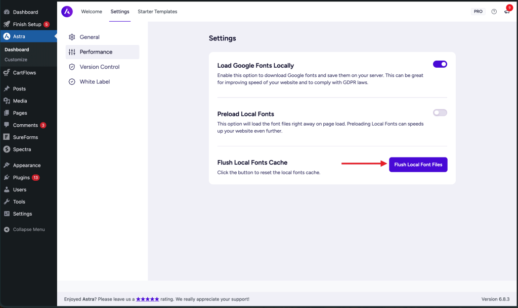 How to Self-Host Google Fonts in Astra? Screen Shot 2025 10 07 At 18.07.00 1024x610