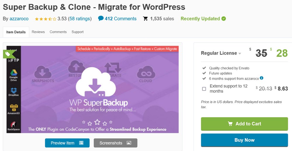13 Best WordPress Migration Plugins - Free and Paid Options Super Backup Clone - Migrate for WordPress
