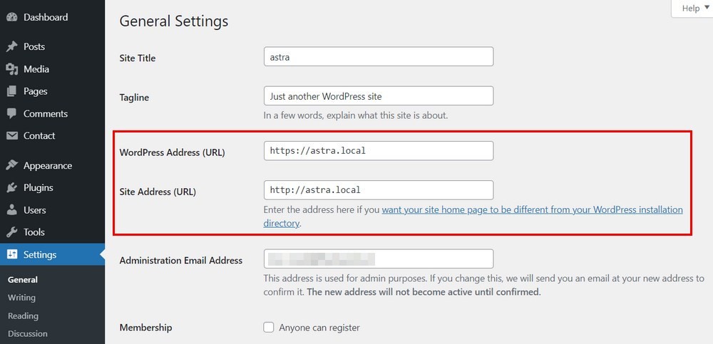 9 Easy Ways To Fix WordPress Too Many Redirects Errors WordPress address setting