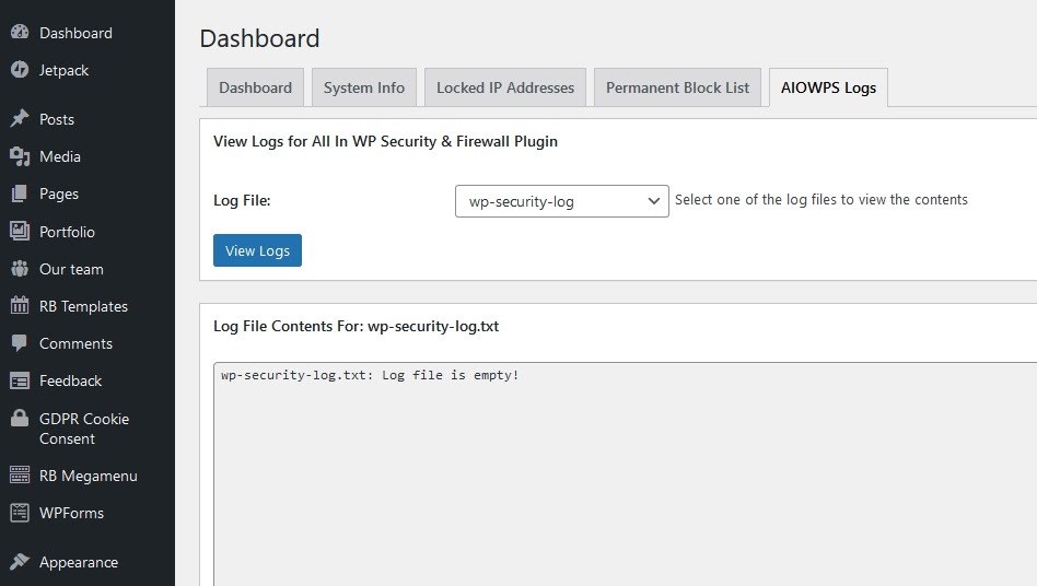 How To Fix the 504 Gateway Timeout Error in WordPress (Complete Guide) WordPress logs