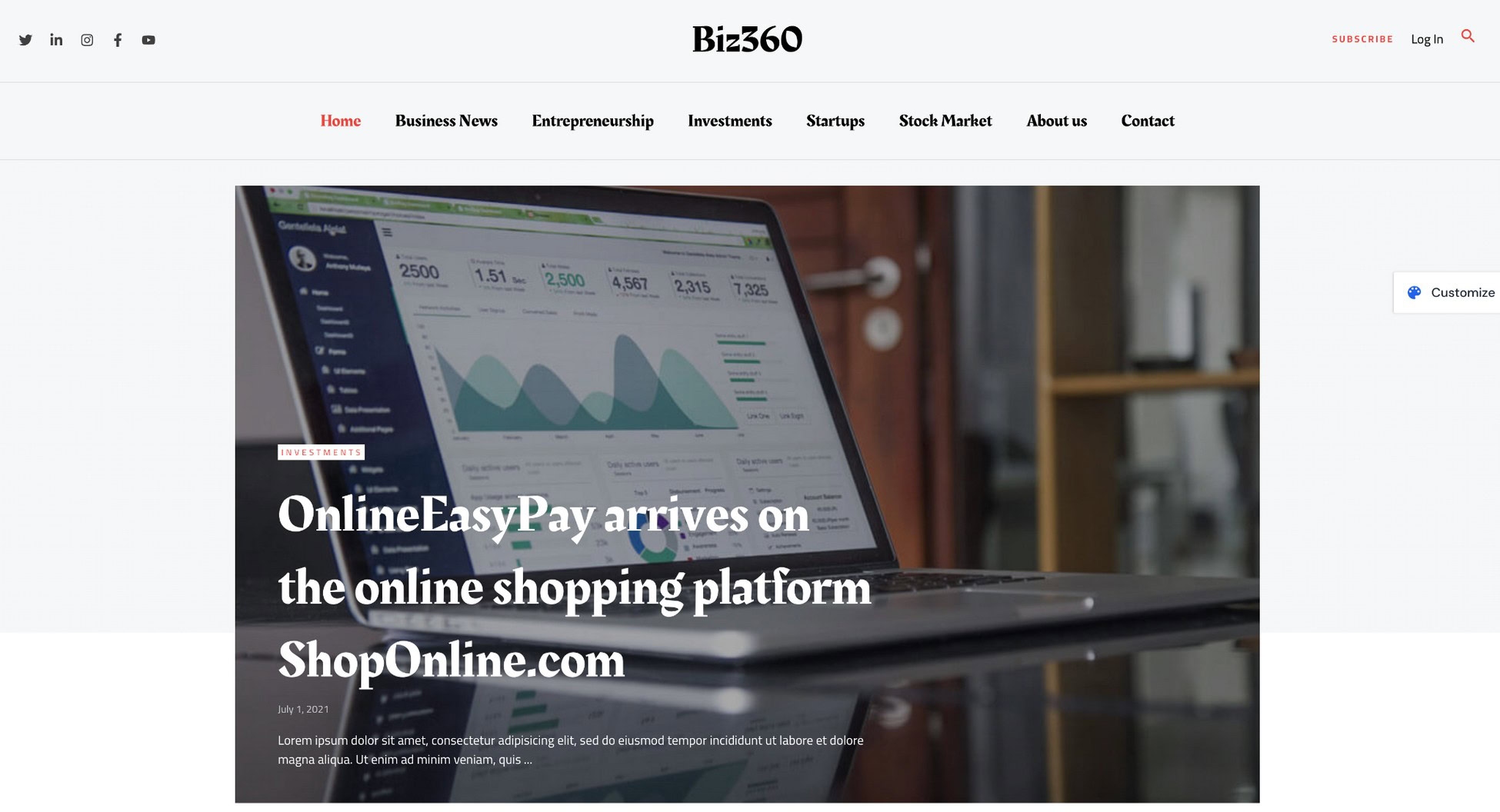 In Good Company: 14 Big Brand WordPress Website Examples business magazine template