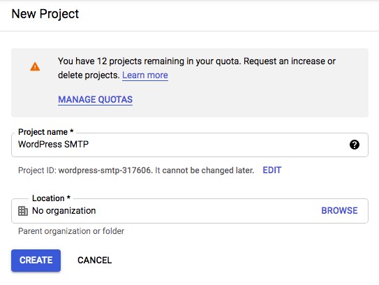 How To Set Up Gmail SMTP in WordPress To Send Emails – 2 Ways create new project