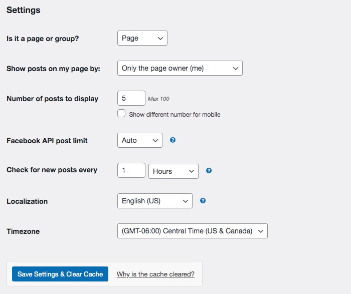 How To Embed Facebook Timelines in WordPress (With and Without Plugin) customize feed
