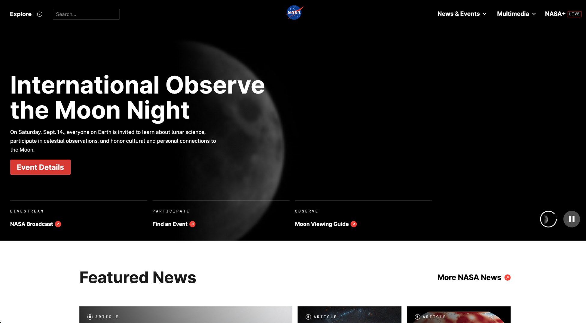 In Good Company: 14 Big Brand WordPress Website Examples NASA.gov