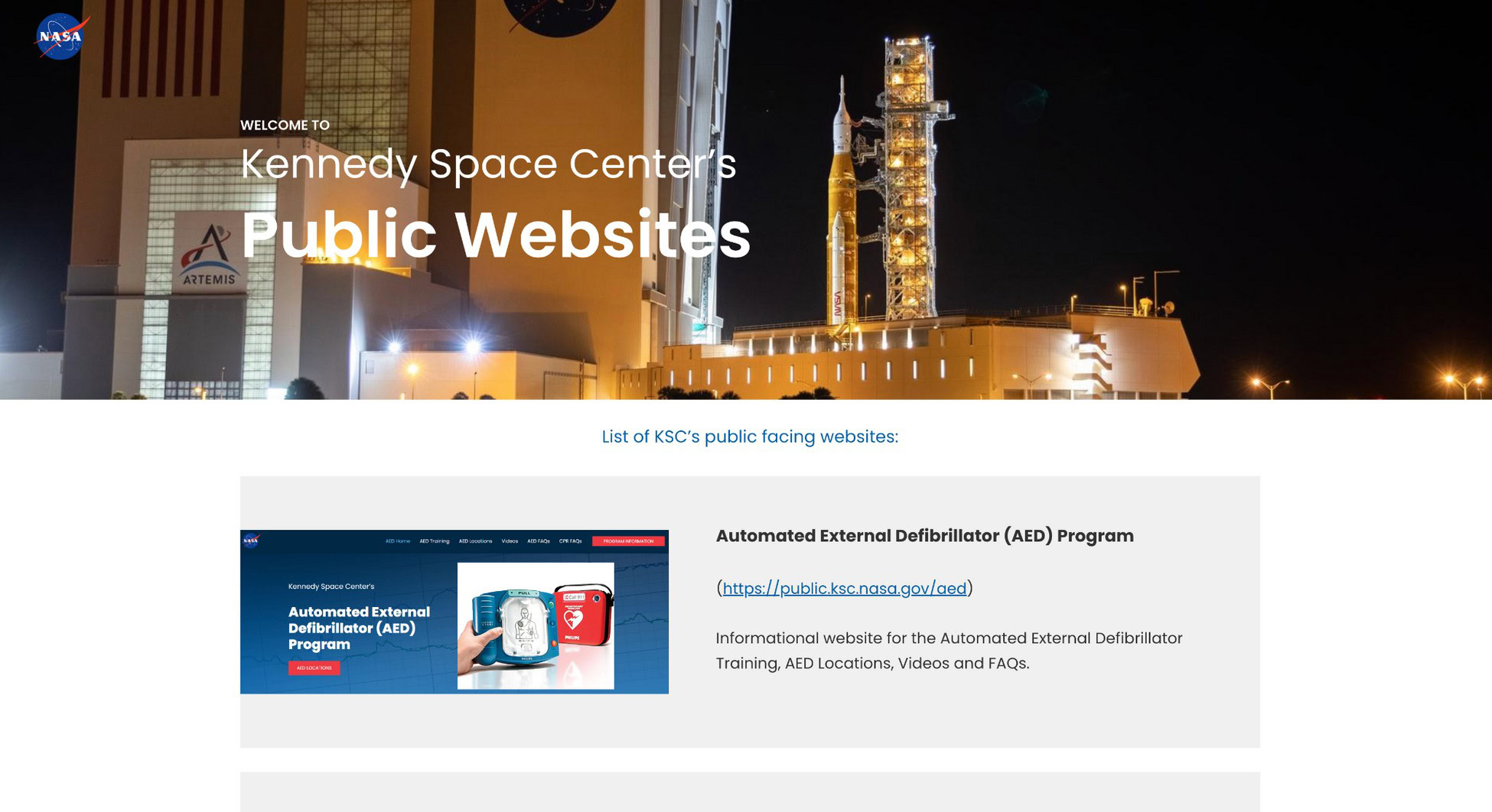 In Good Company: 14 Big Brand WordPress Website Examples nasa's kennedy space station site homepage