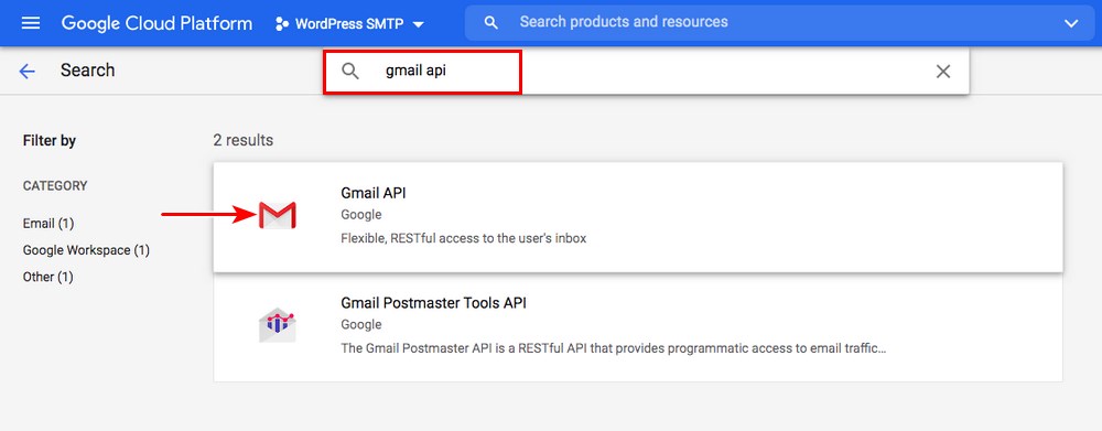 How To Set Up Gmail SMTP in WordPress To Send Emails – 2 Ways search for gmail API