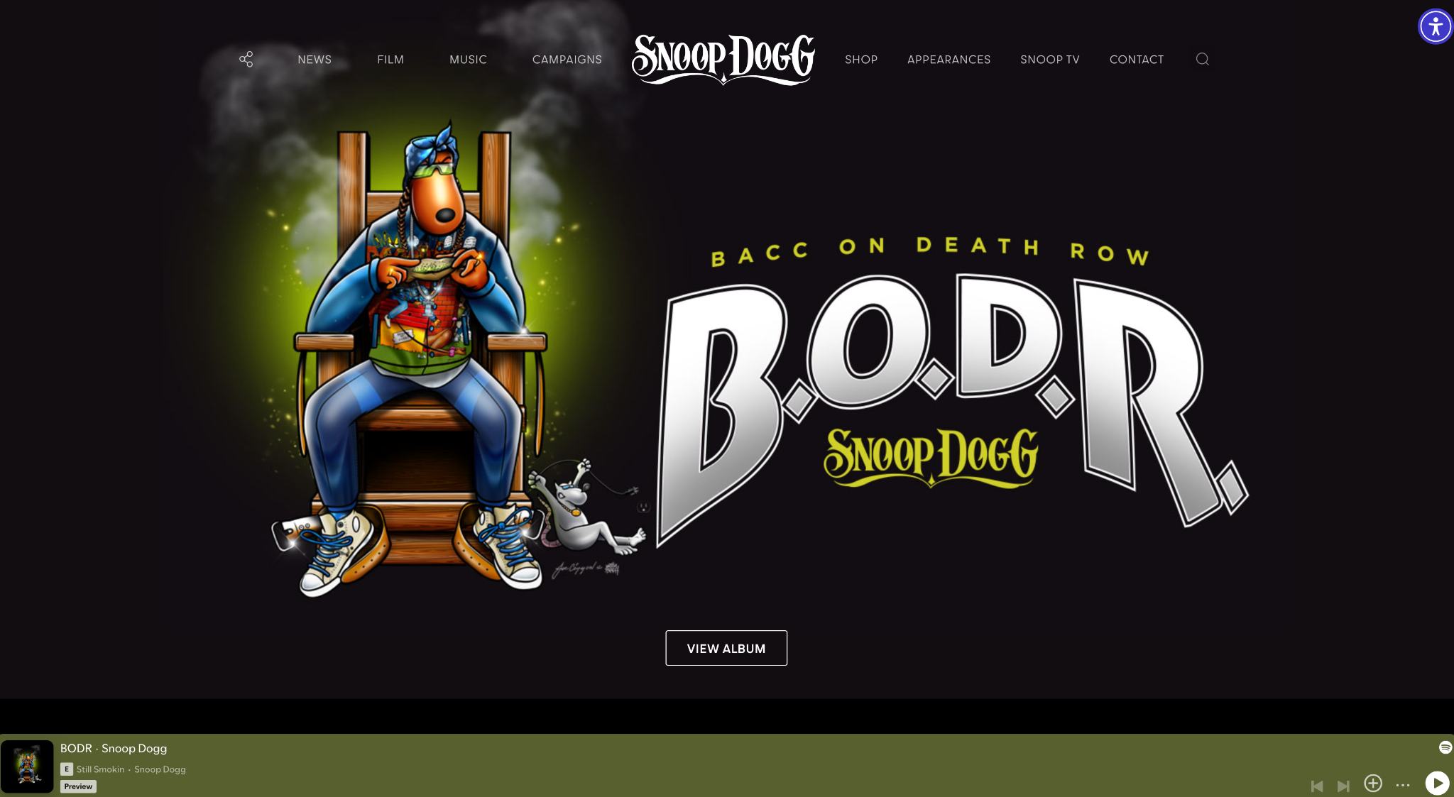 In Good Company: 14 Big Brand WordPress Website Examples SnoopDogg.com