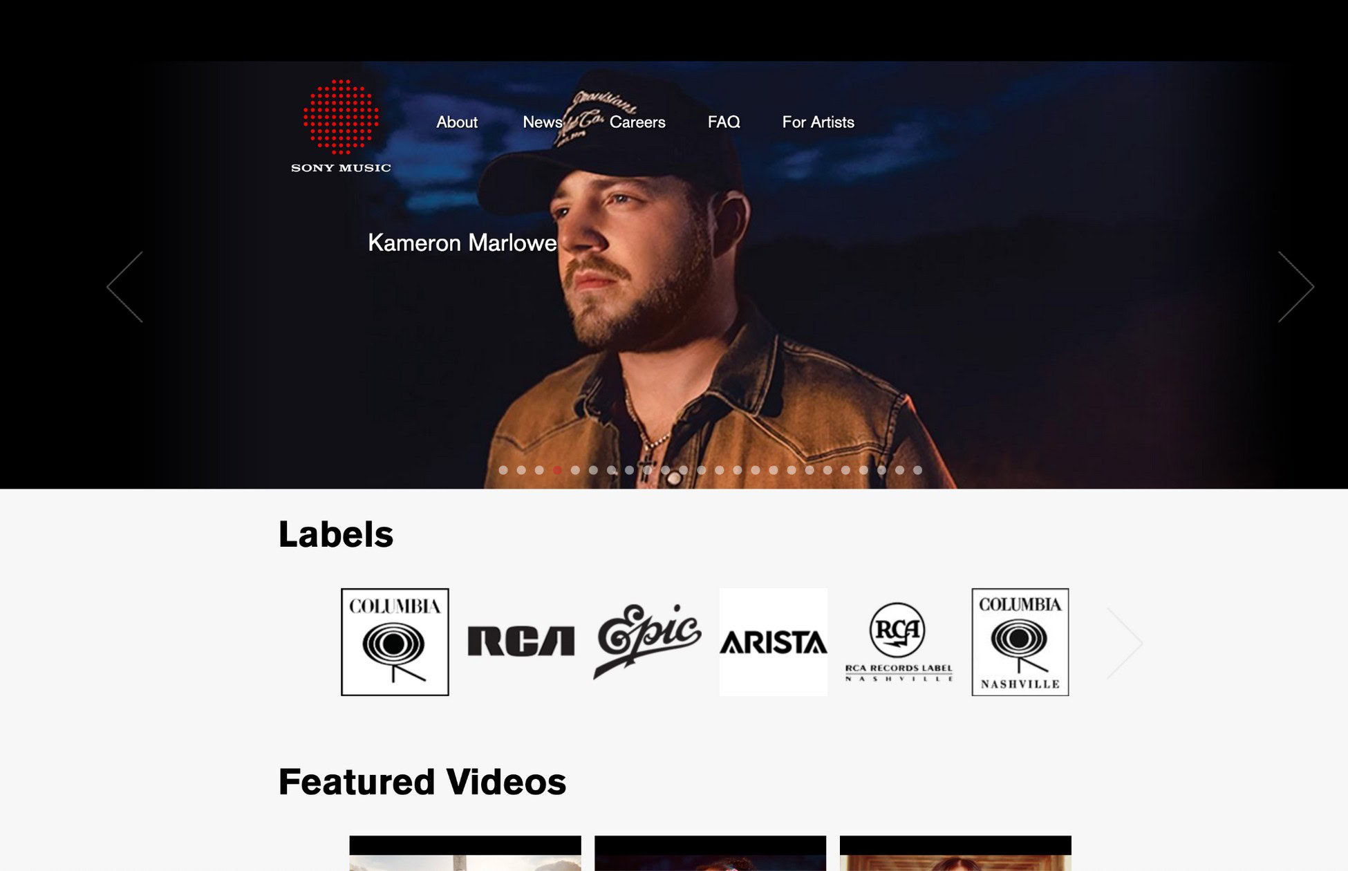In Good Company: 14 Big Brand WordPress Website Examples SonyMusic.com