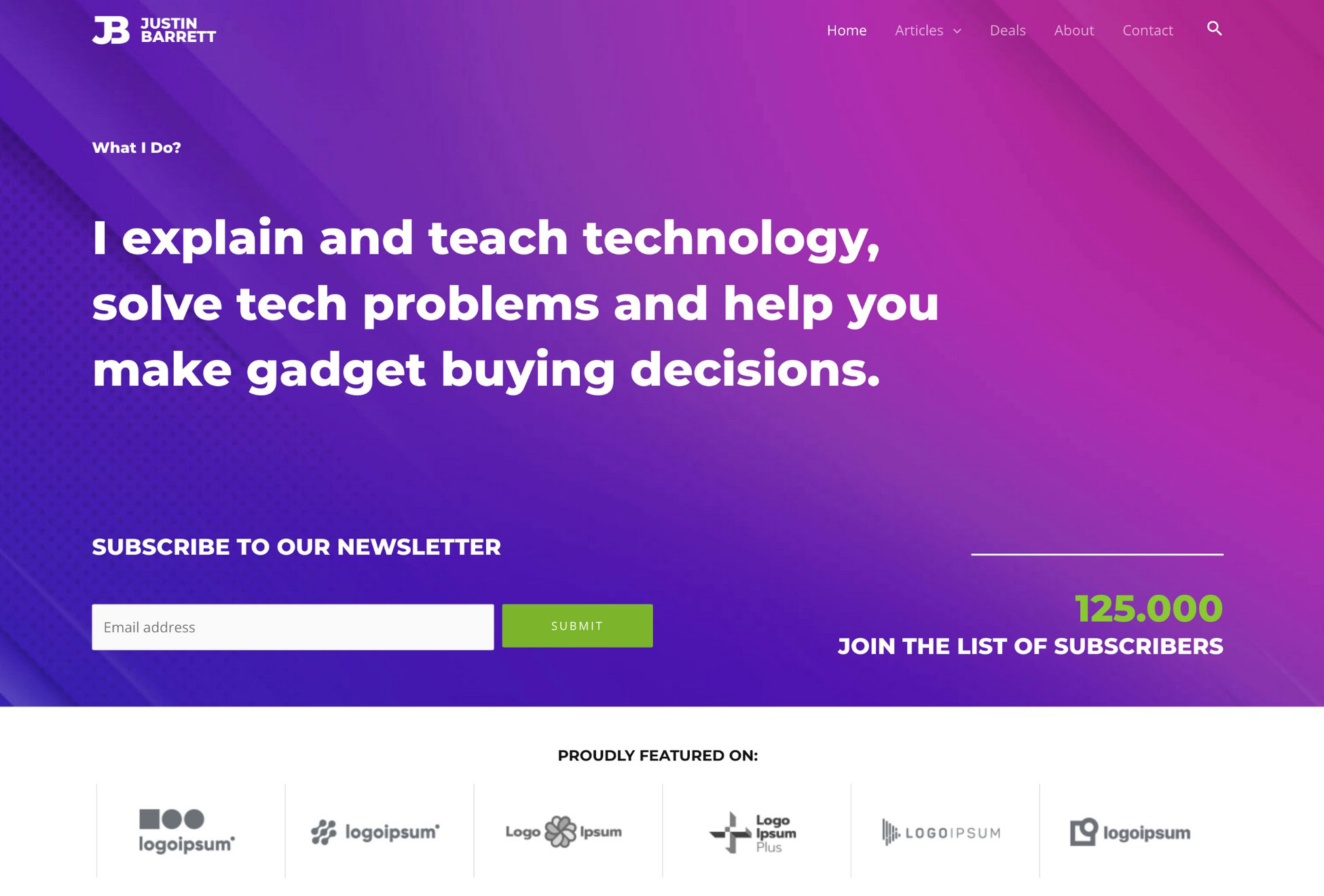In Good Company: 14 Big Brand WordPress Website Examples tech blogger template similar to techcrunch