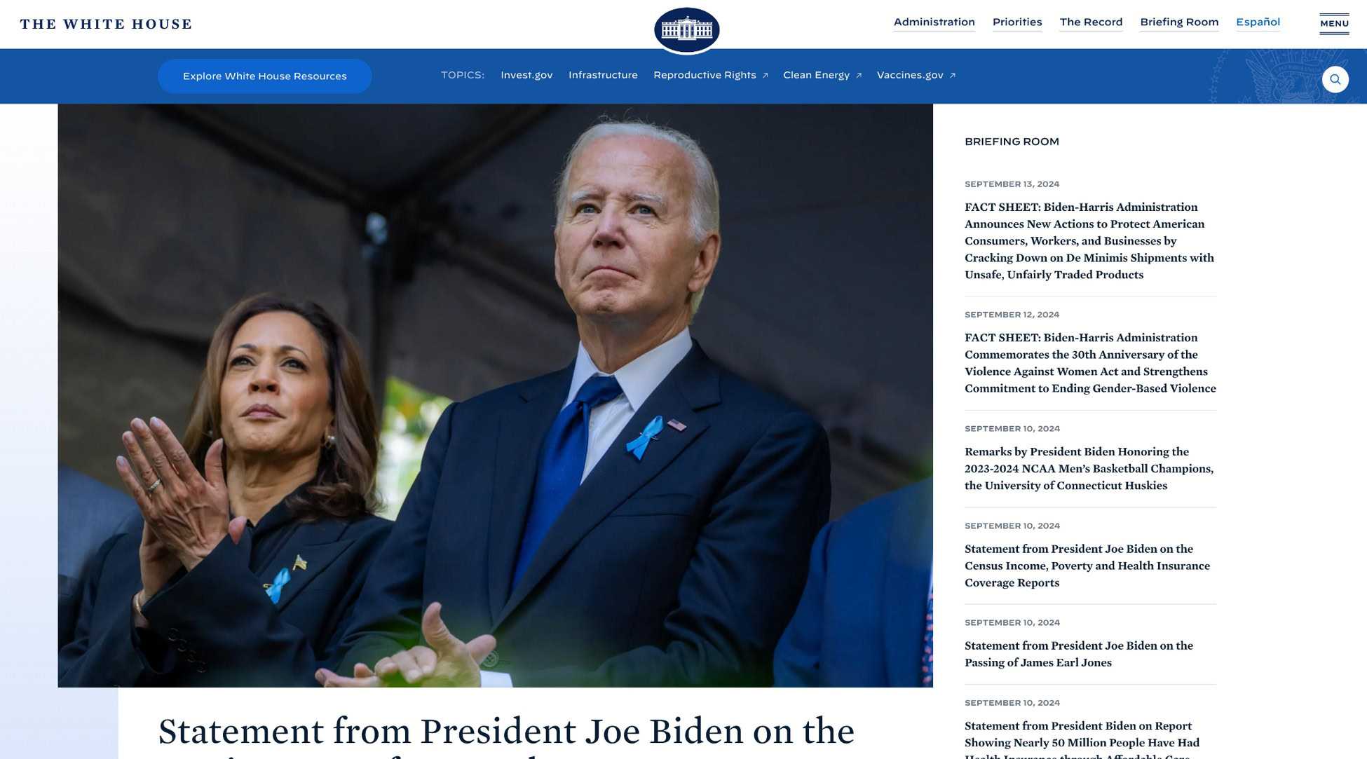 In Good Company: 14 Big Brand WordPress Website Examples WhiteHouse.gov