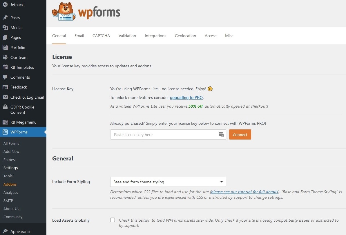 WordPress Not Sending Emails? 5 Simple Fixes and Plugins To Help wpform setting