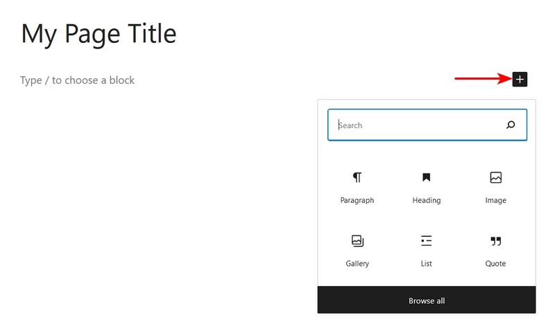 WordPress Block Editor (Gutenberg): Complete Guide for Beginners Add new block in Gutenberg