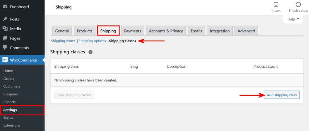 Set Up WooCommerce Shipping Options: Shipping Setup, Methods and Zones Explained Add shipping classes in WooCommerce