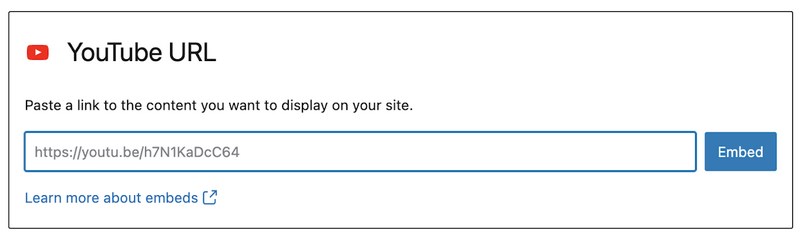How To Embed Video in WordPress: Complete Beginner’s Guide Add video URL in YouTube block