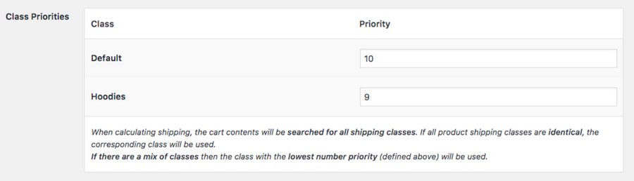 WooCommerce Flat Rate Shipping: All You Need to Know + Setup Guide Class priorities