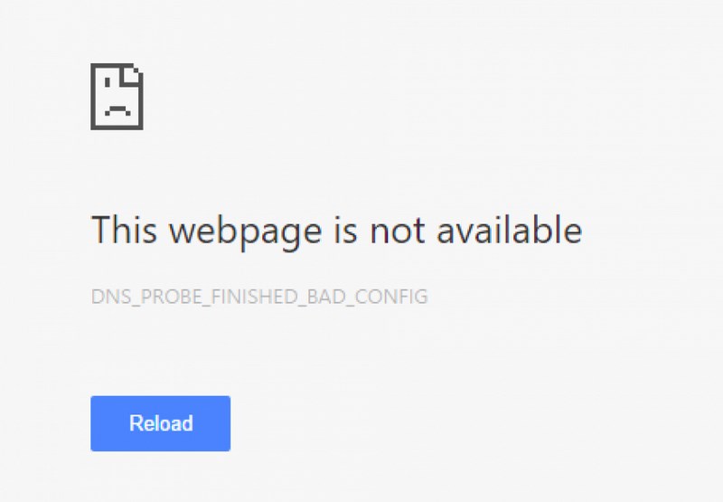 How To Fix DNS_probe_finished_bad_config Errors (9 Simple Ways) DNS probe finished bad config error example