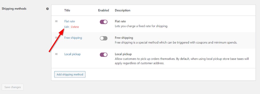 Set Up WooCommerce Shipping Options: Shipping Setup, Methods and Zones Explained Edit shipping method, flat rate