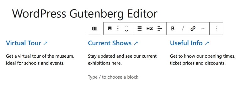 WordPress Block Editor (Gutenberg): Complete Guide for Beginners Editing blocks in columns