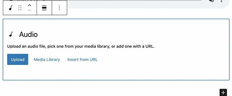 9 Best WordPress Audio Player Plugins for Hosting Music on Your Website Gutenberg Audio block 2