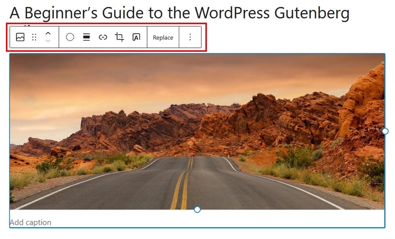 WordPress Block Editor (Gutenberg): Complete Guide for Beginners Gutenberg image block settings 2