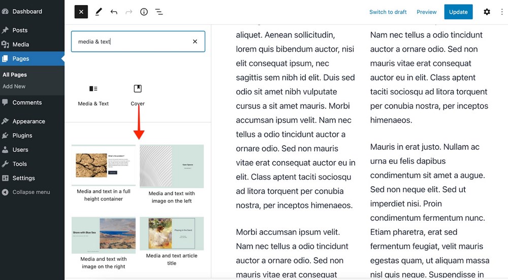 WordPress 5.8: What’s New in the Second Biggest WordPress Release This Year? Gutenberg patterns