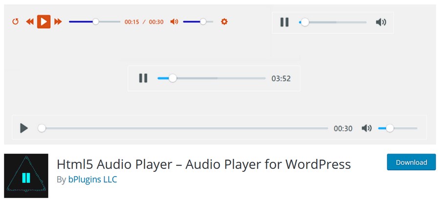 9 Best WordPress Audio Player Plugins for Hosting Music on Your Website HTML5 Audio player WordPress plugin