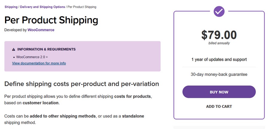 WooCommerce Flat Rate Shipping: All You Need to Know + Setup Guide Per product shipping WooCommerce plugin