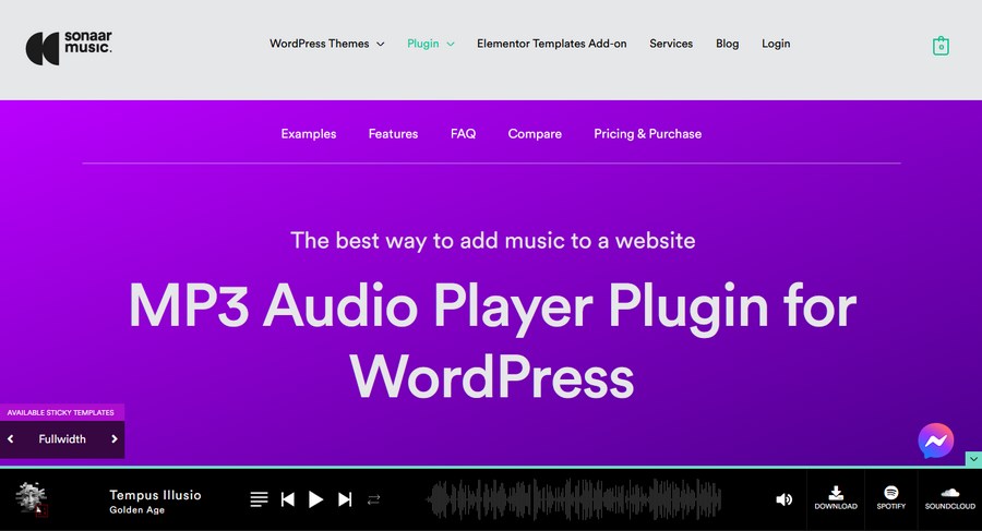 9 Best WordPress Audio Player Plugins for Hosting Music on Your Website Sonaar mp3 audio player for WordPress