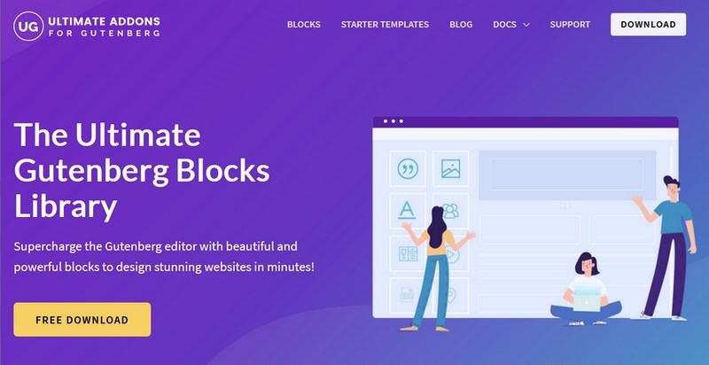 WordPress Block Editor (Gutenberg): Complete Guide for Beginners Spectra homepage