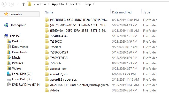 How To Fix DNS_probe_finished_bad_config Errors (9 Simple Ways) Windows temp folder