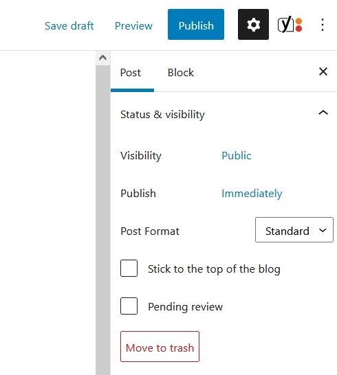 WordPress Block Editor (Gutenberg): Complete Guide for Beginners WordPress publishing settings