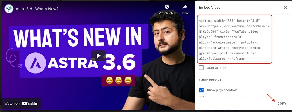 How To Embed Video in WordPress: Complete Beginner’s Guide YouTube embed code 2