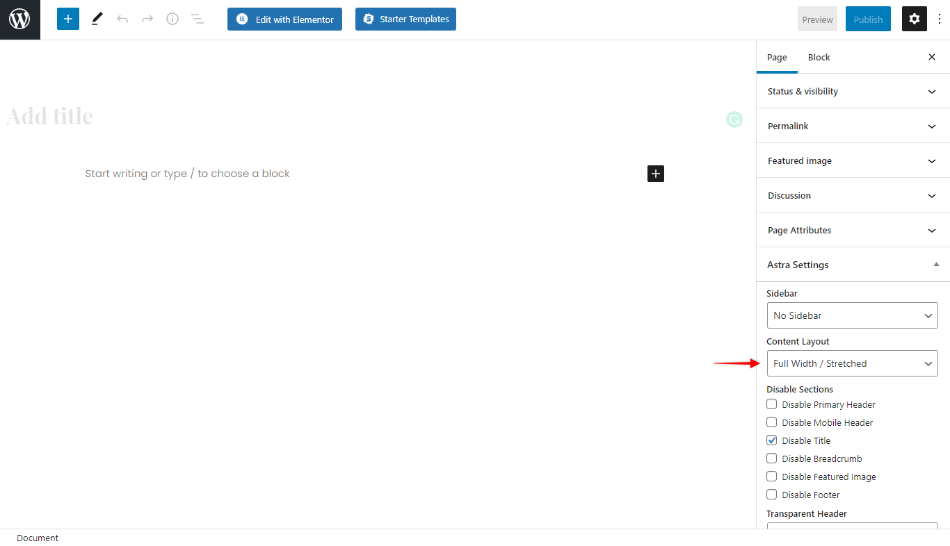 Recommended Settings for Beaver Builder and the Astra Theme Astra Settings: Set Full Width Layout