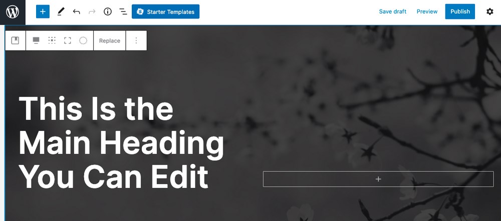 WordPress Block Patterns: The Complete Beginner’s Guide Added block pattern using Starter Templates