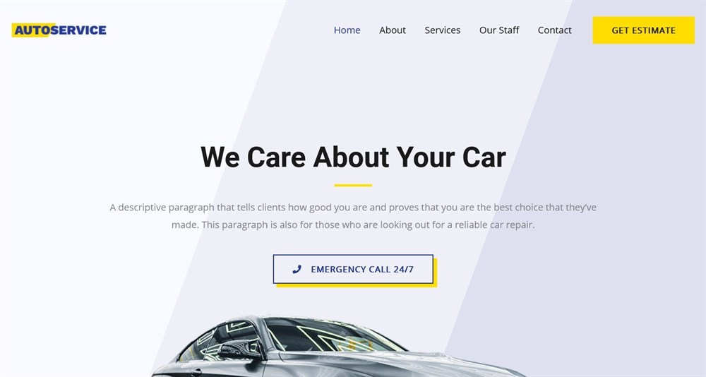280+ Elementor Templates for Every Niche (Free + Premium) Astra's Car Repair demo