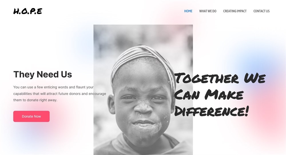 280+ Elementor Templates for Every Niche (Free + Premium) Astra's Charity template