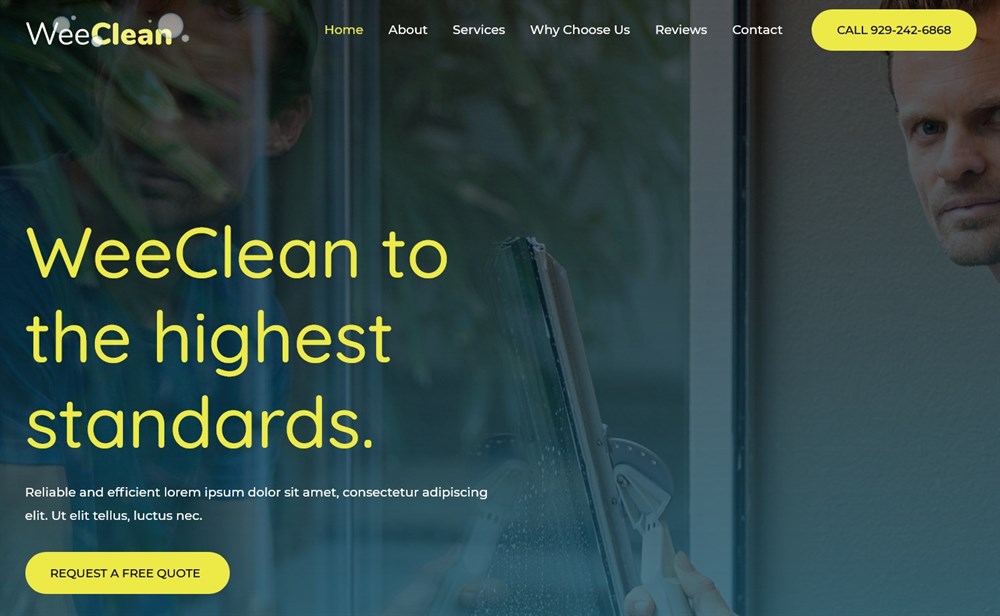 280+ Elementor Templates for Every Niche (Free + Premium) Astra's Cleaning Agency website